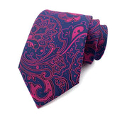 Gravata Masculina Paisley Azul e Rosa Sparka SK006